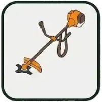 Icône de débroussaillage pour l’entretien des espaces verts et l’élagage